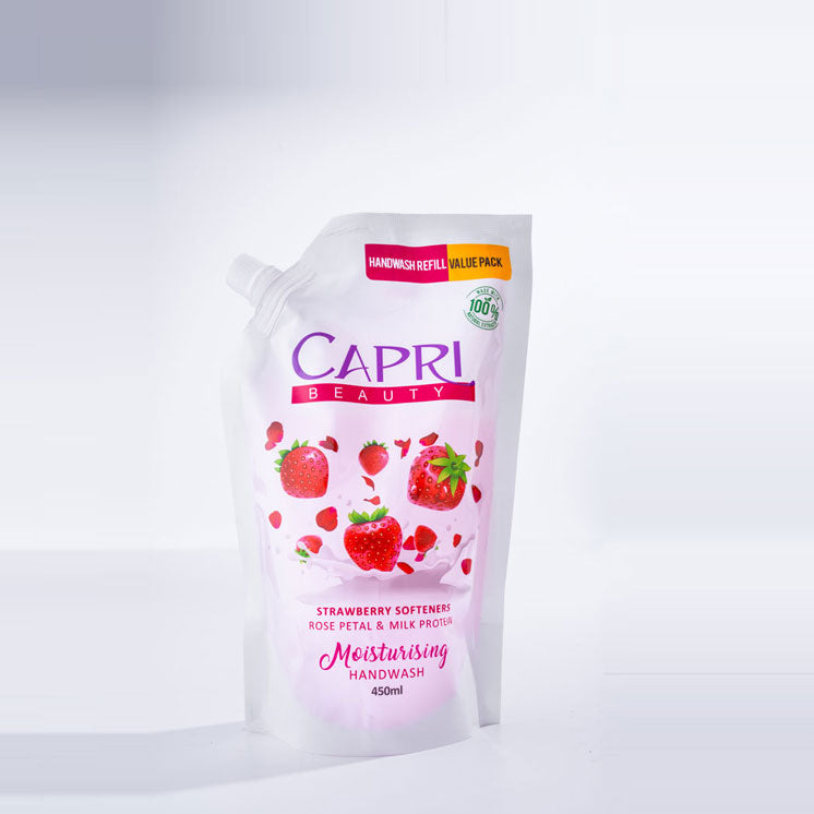 Capri Strawberry & Rose Petals Handwash - Refill Pack